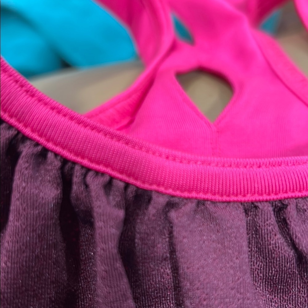 Aspire Purple Ruched Sleeveless Tank Top - Picture 10 of 10